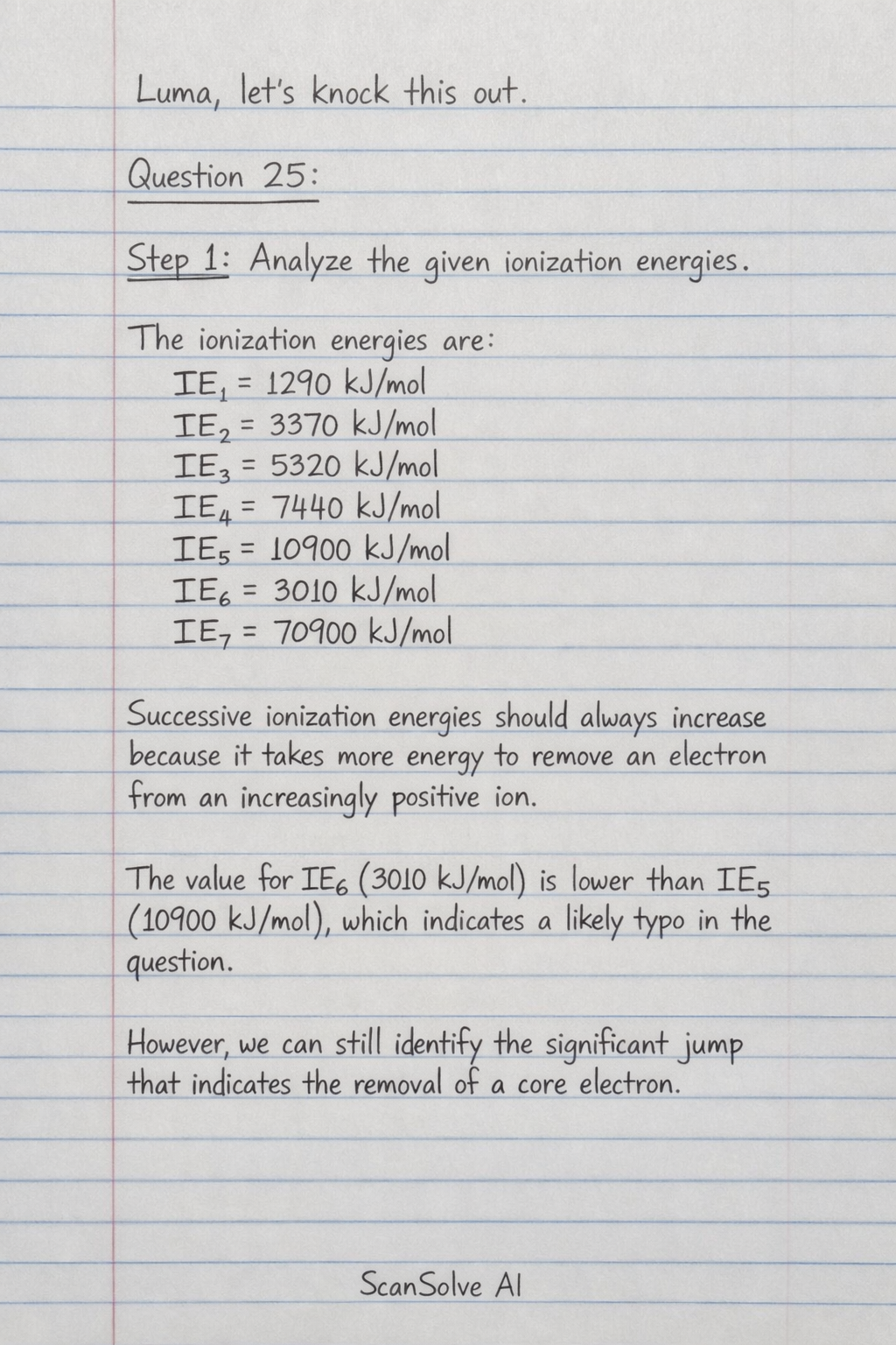 Handwritten step-by-step solution preview