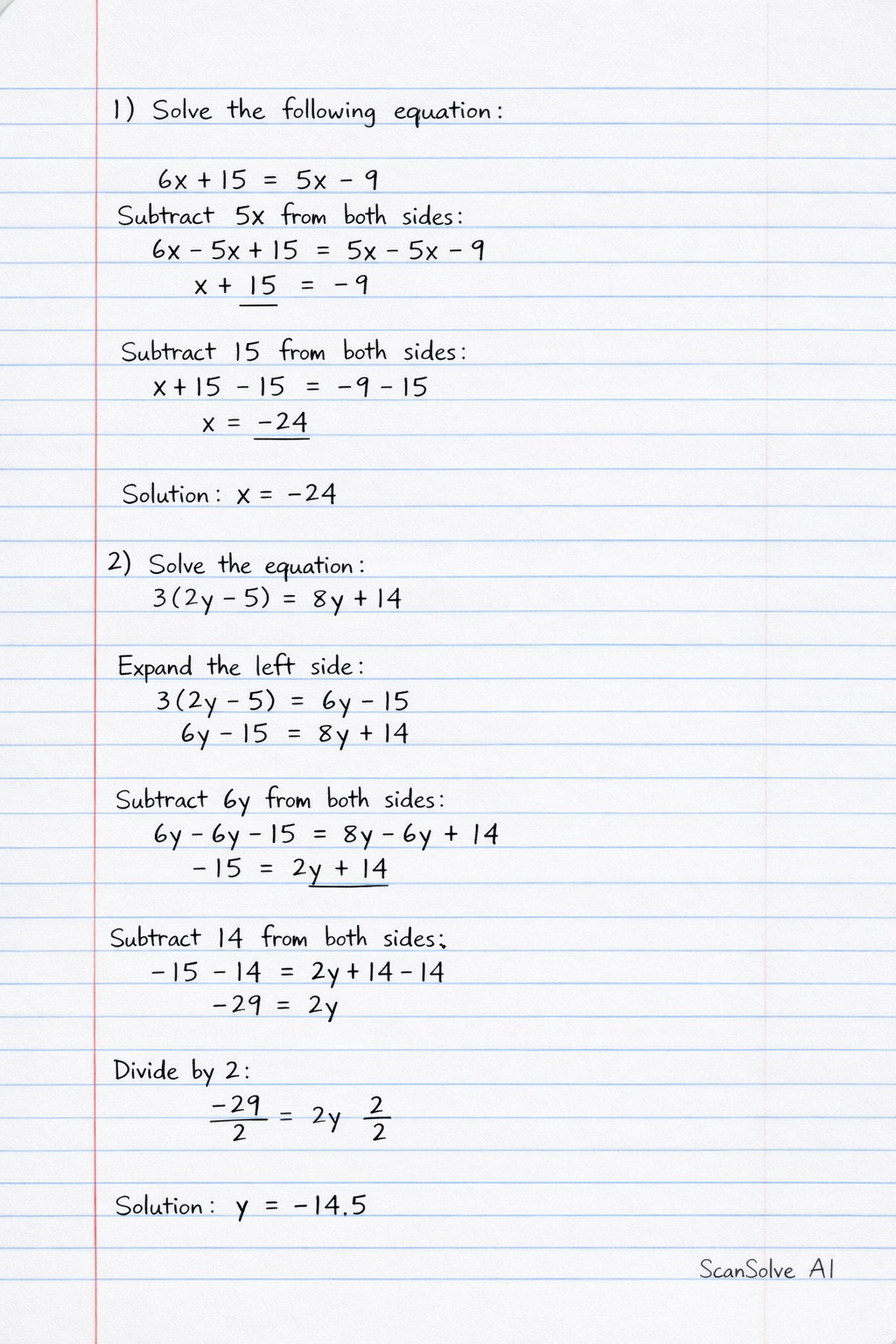 Handwritten step-by-step solution preview