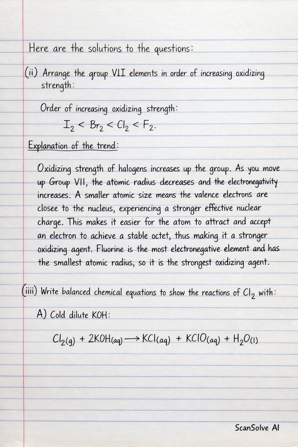Handwritten step-by-step solution preview