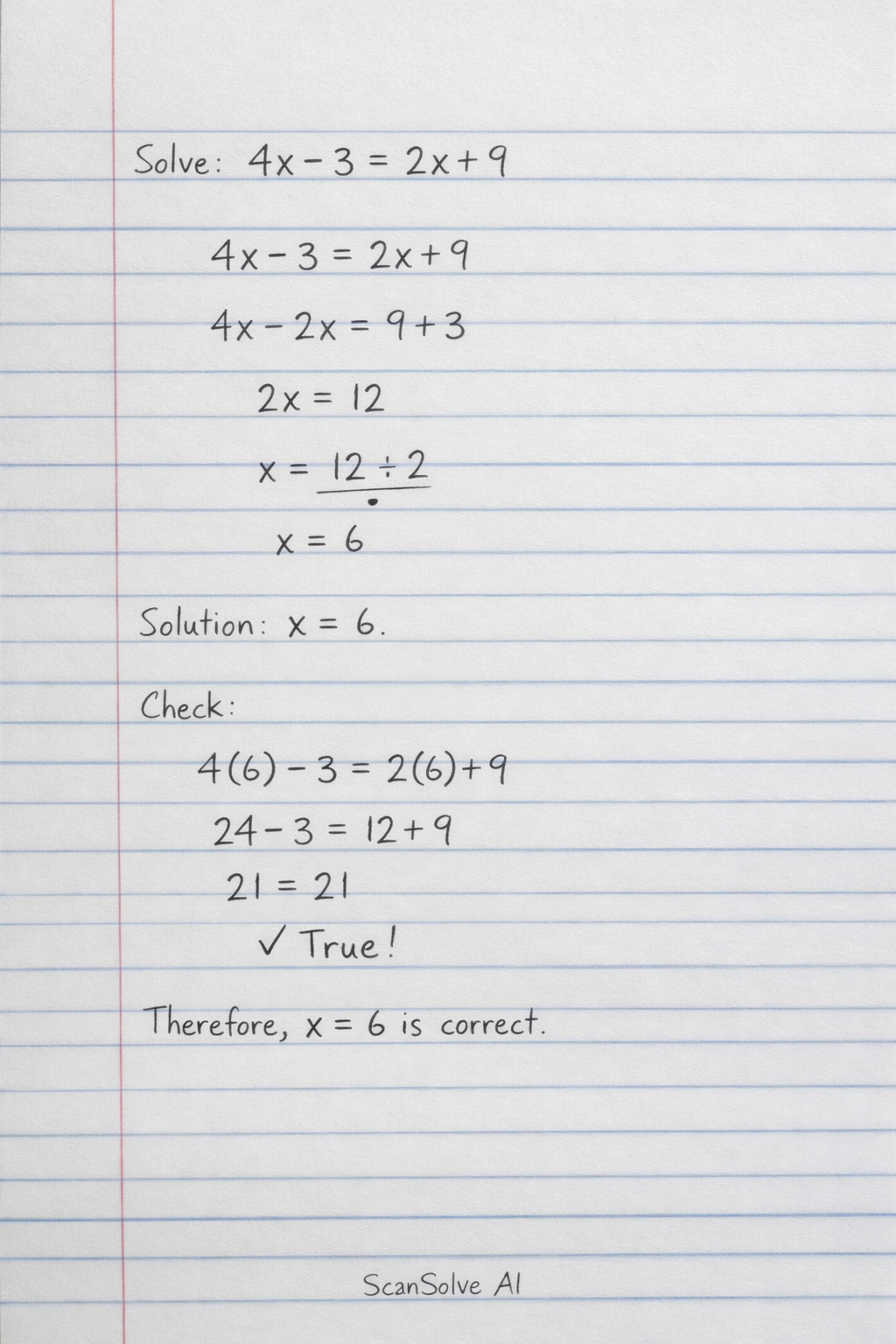 Handwritten step-by-step solution preview