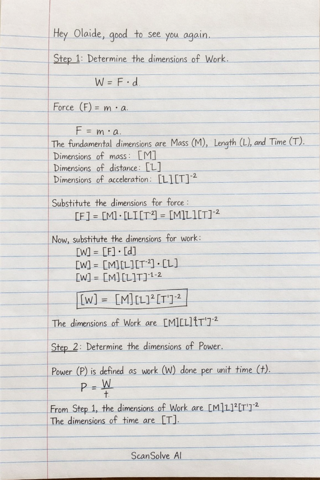 Handwritten step-by-step solution preview
