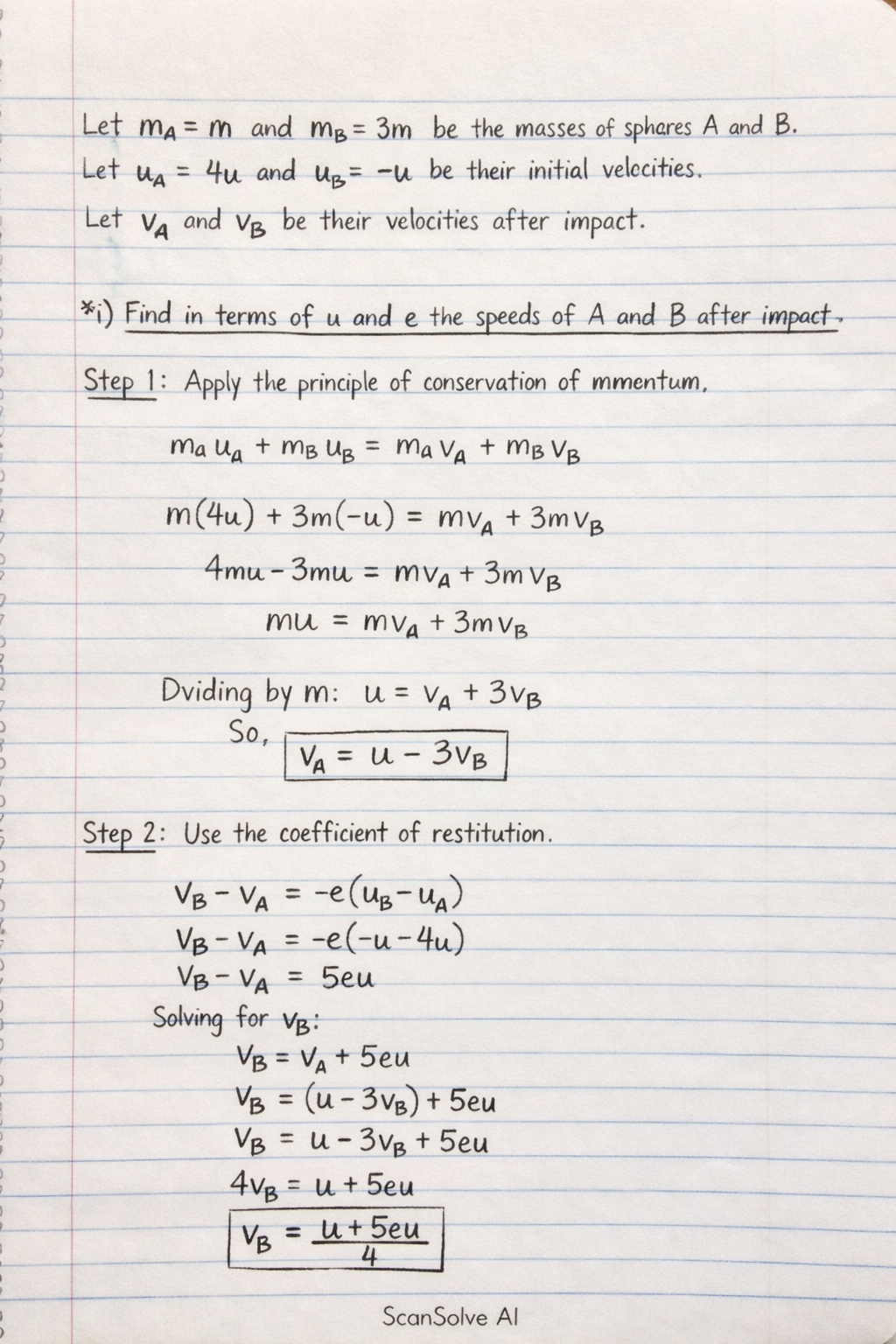 Handwritten step-by-step solution preview