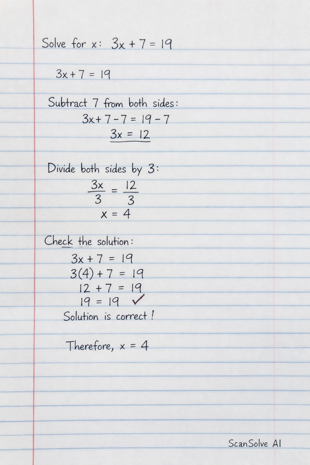 Handwritten step-by-step solution preview