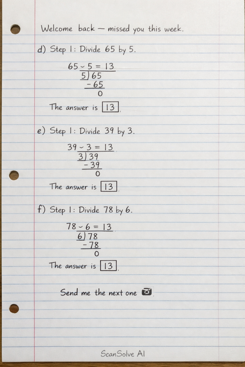 Handwritten step-by-step solution preview