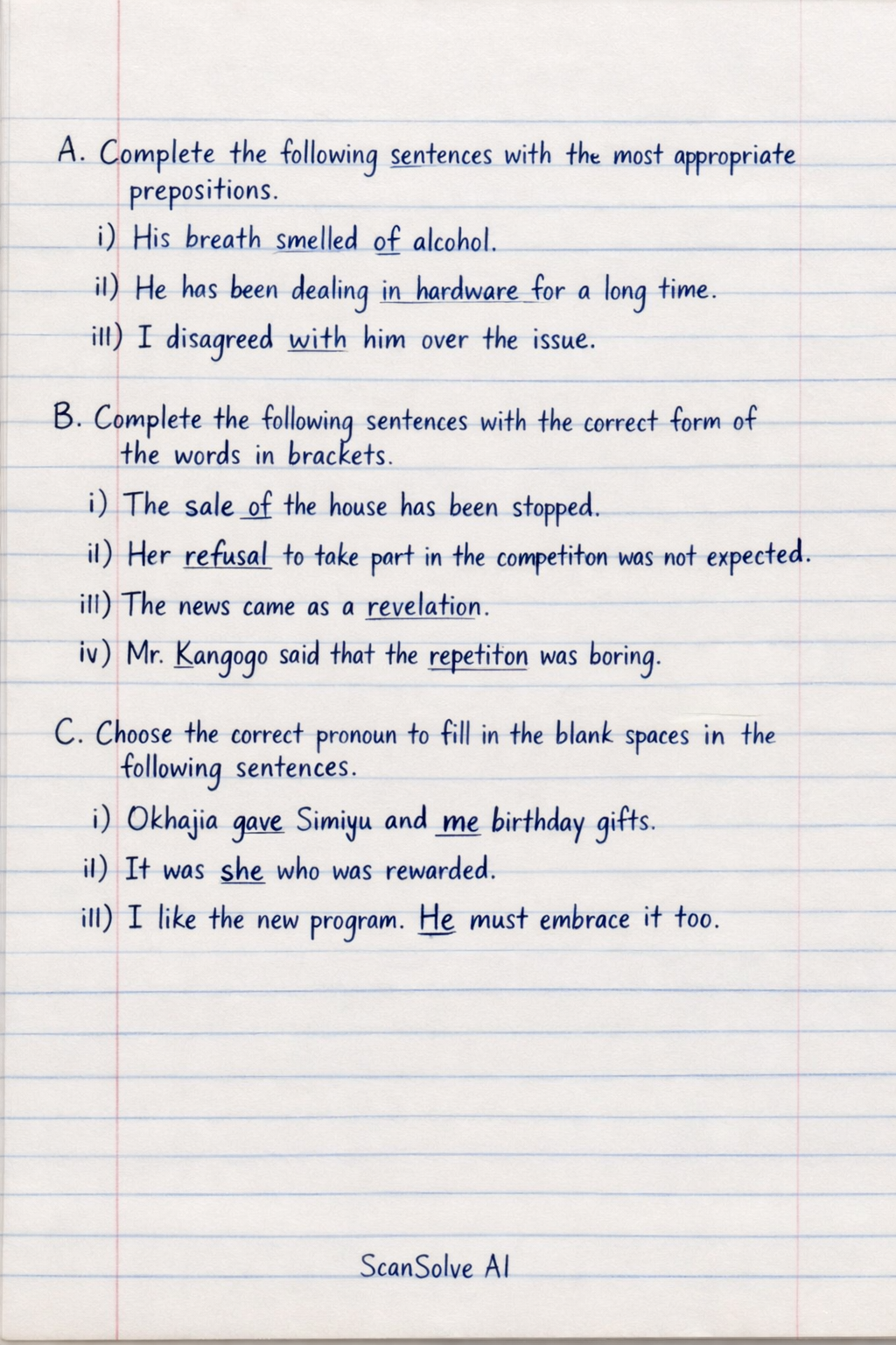 Handwritten step-by-step solution preview