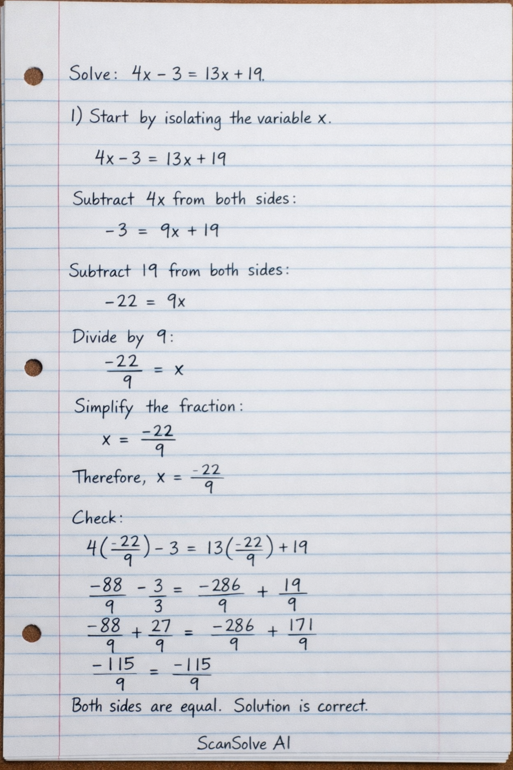 Handwritten step-by-step solution preview