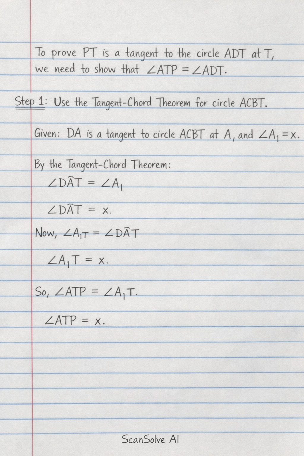 Handwritten step-by-step solution preview