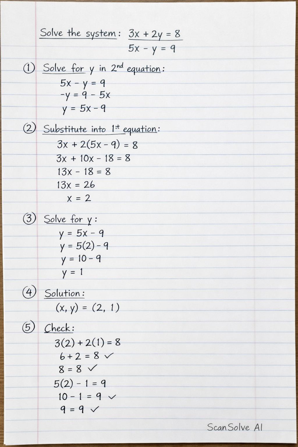 Handwritten step-by-step solution preview