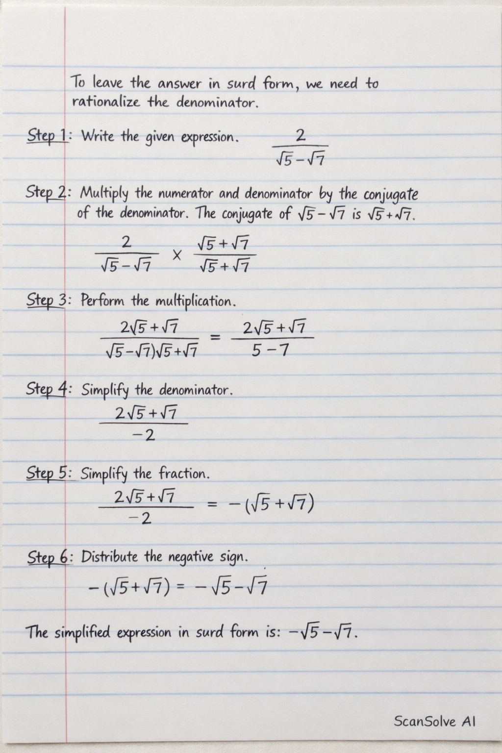 Handwritten step-by-step solution preview