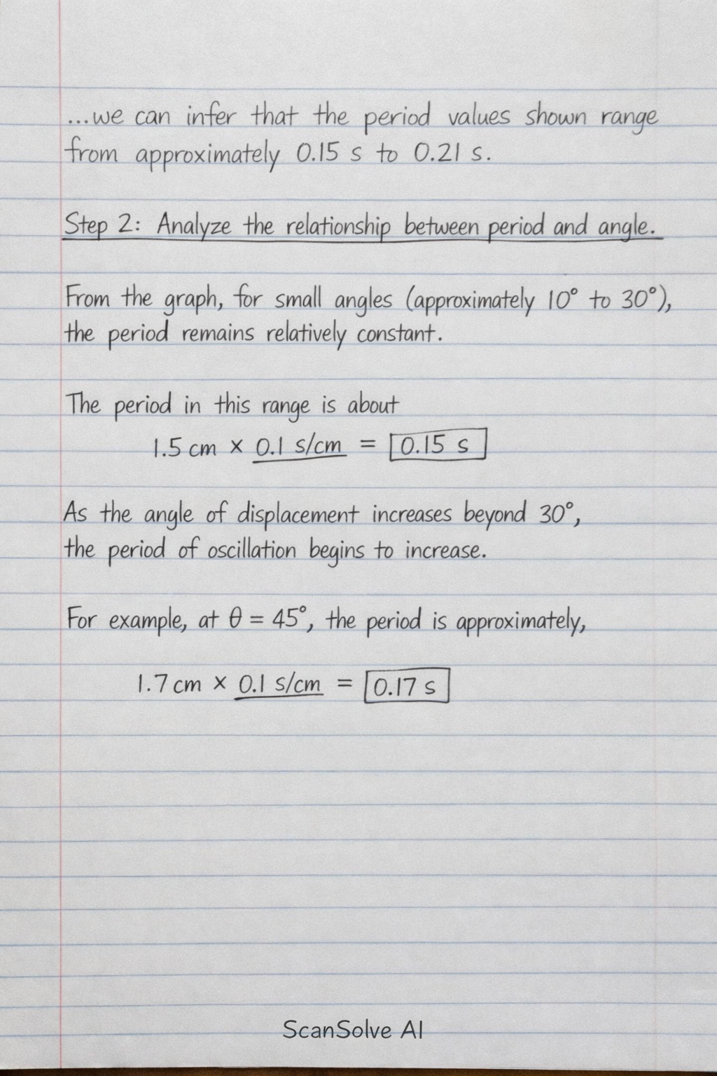 Handwritten step-by-step solution preview