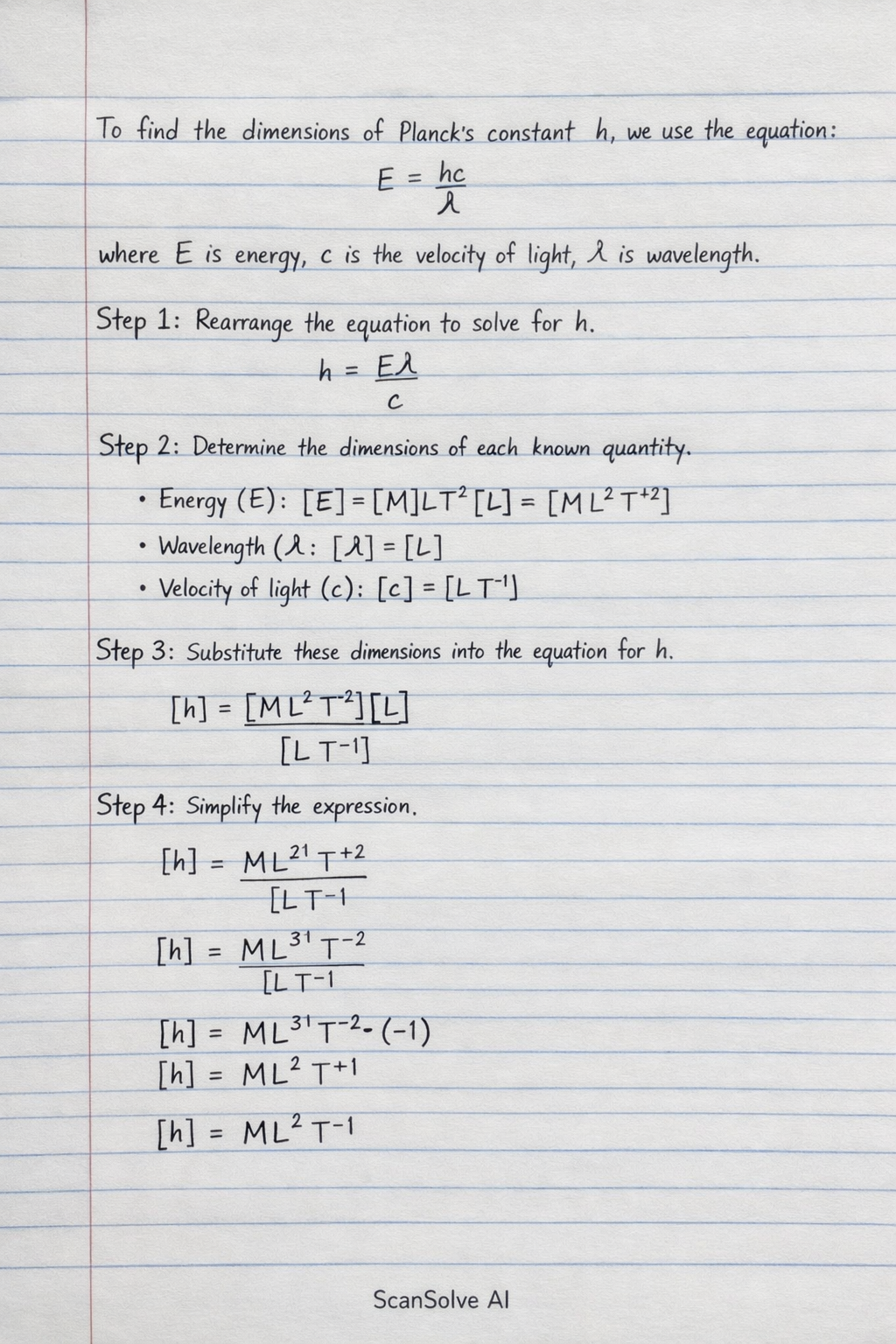 Handwritten step-by-step solution preview