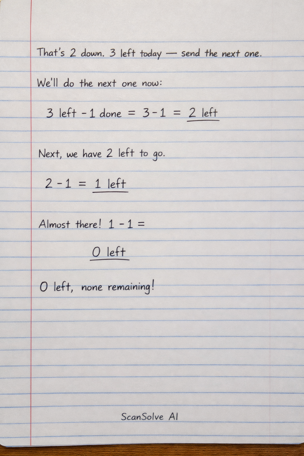 Handwritten step-by-step solution preview