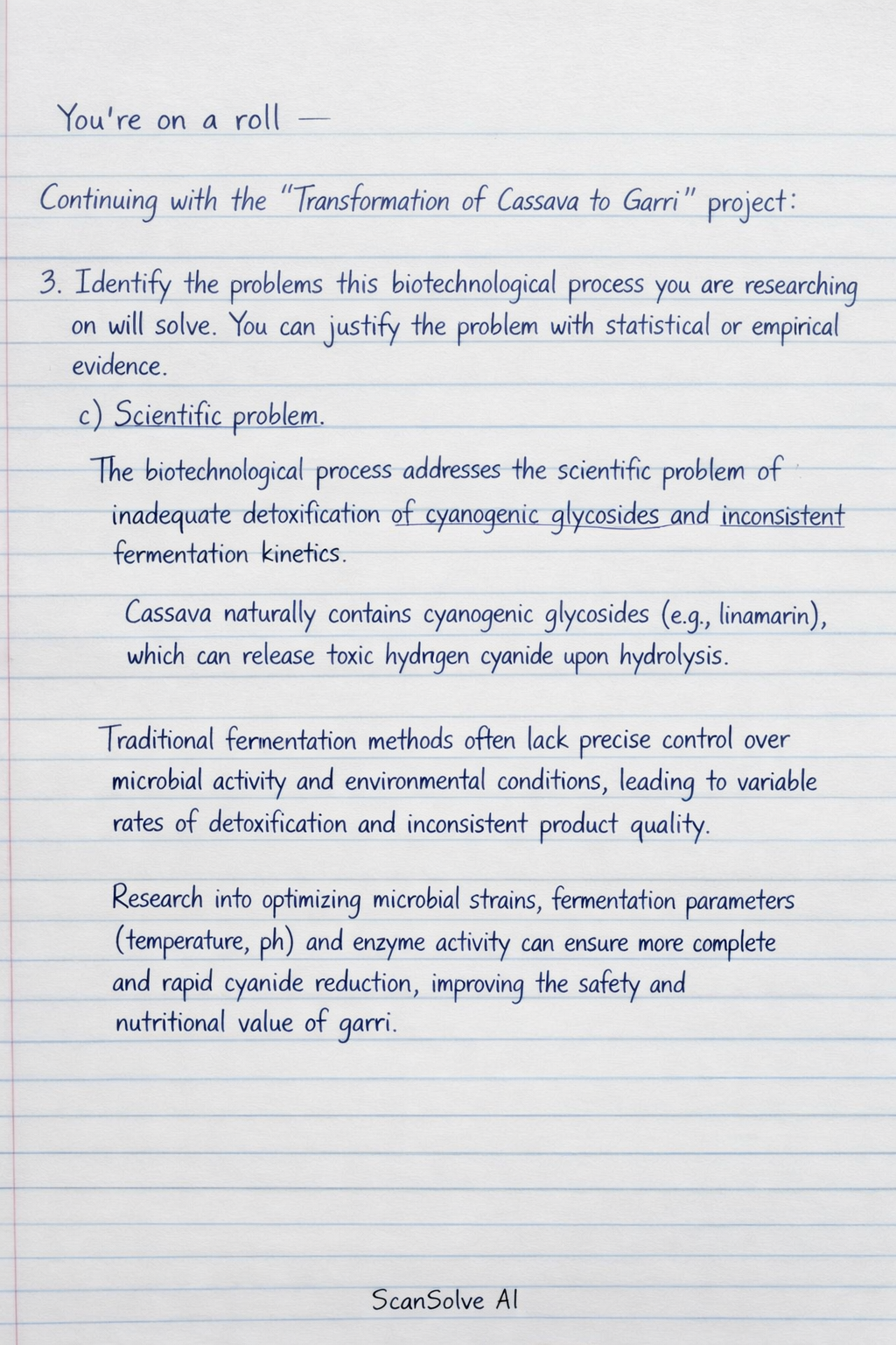 Handwritten step-by-step solution preview