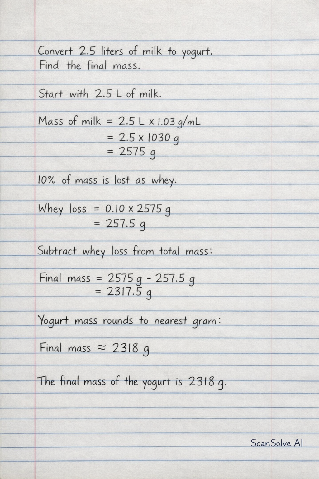 Handwritten step-by-step solution preview