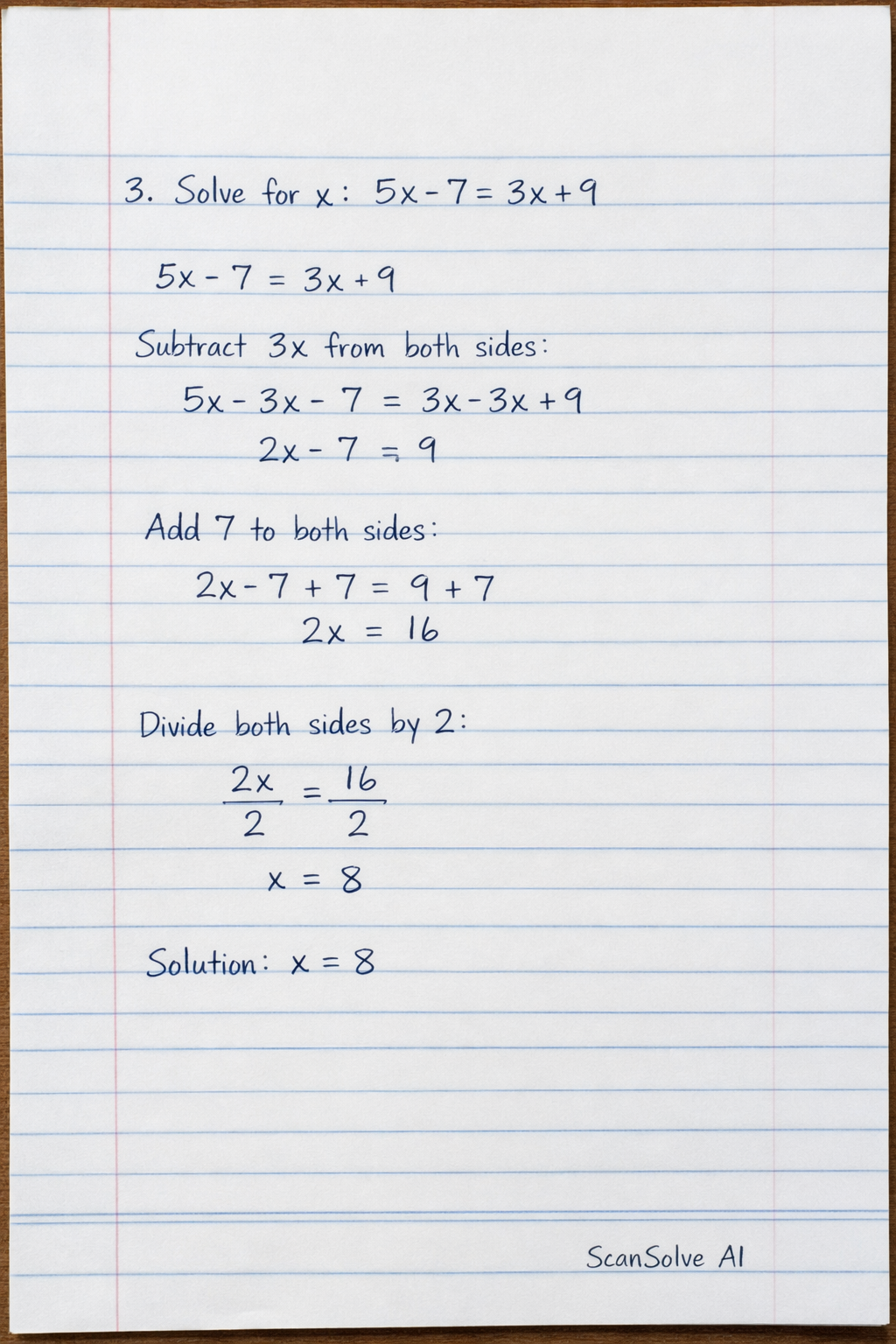 Handwritten step-by-step solution preview