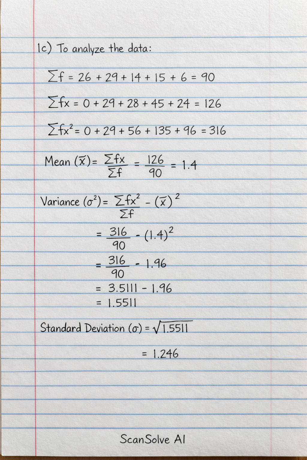 Handwritten step-by-step solution preview