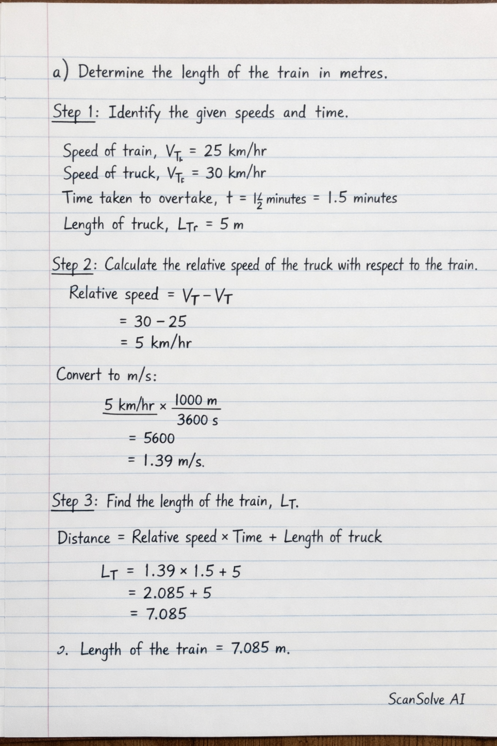 Handwritten step-by-step solution preview