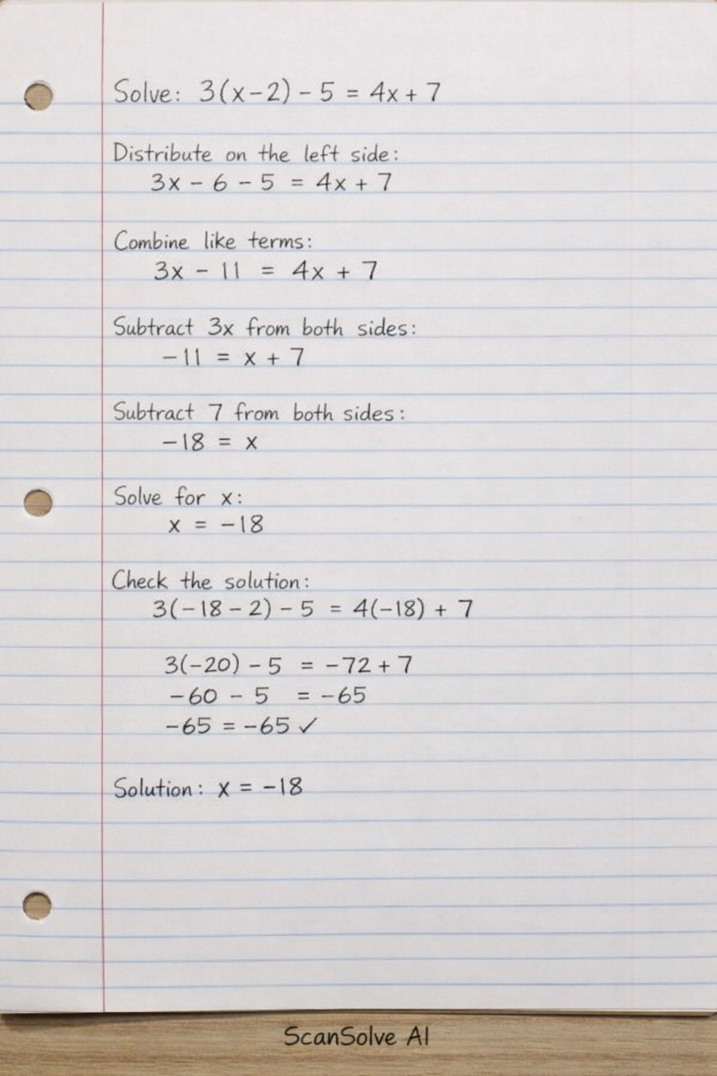 Handwritten step-by-step solution preview