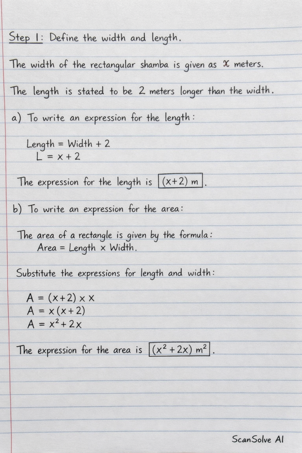 Handwritten step-by-step solution preview