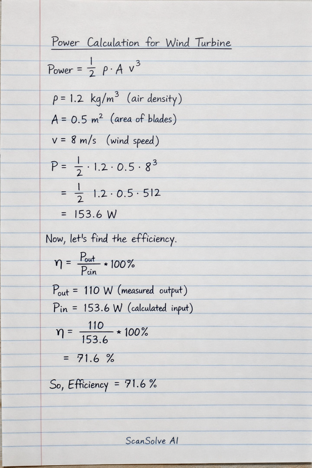 Handwritten step-by-step solution preview