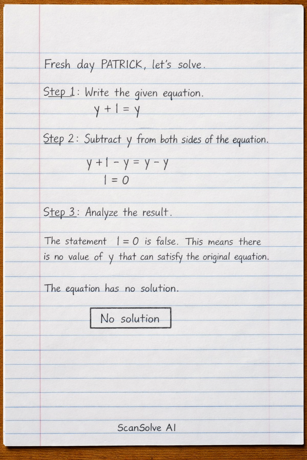 Handwritten step-by-step solution preview