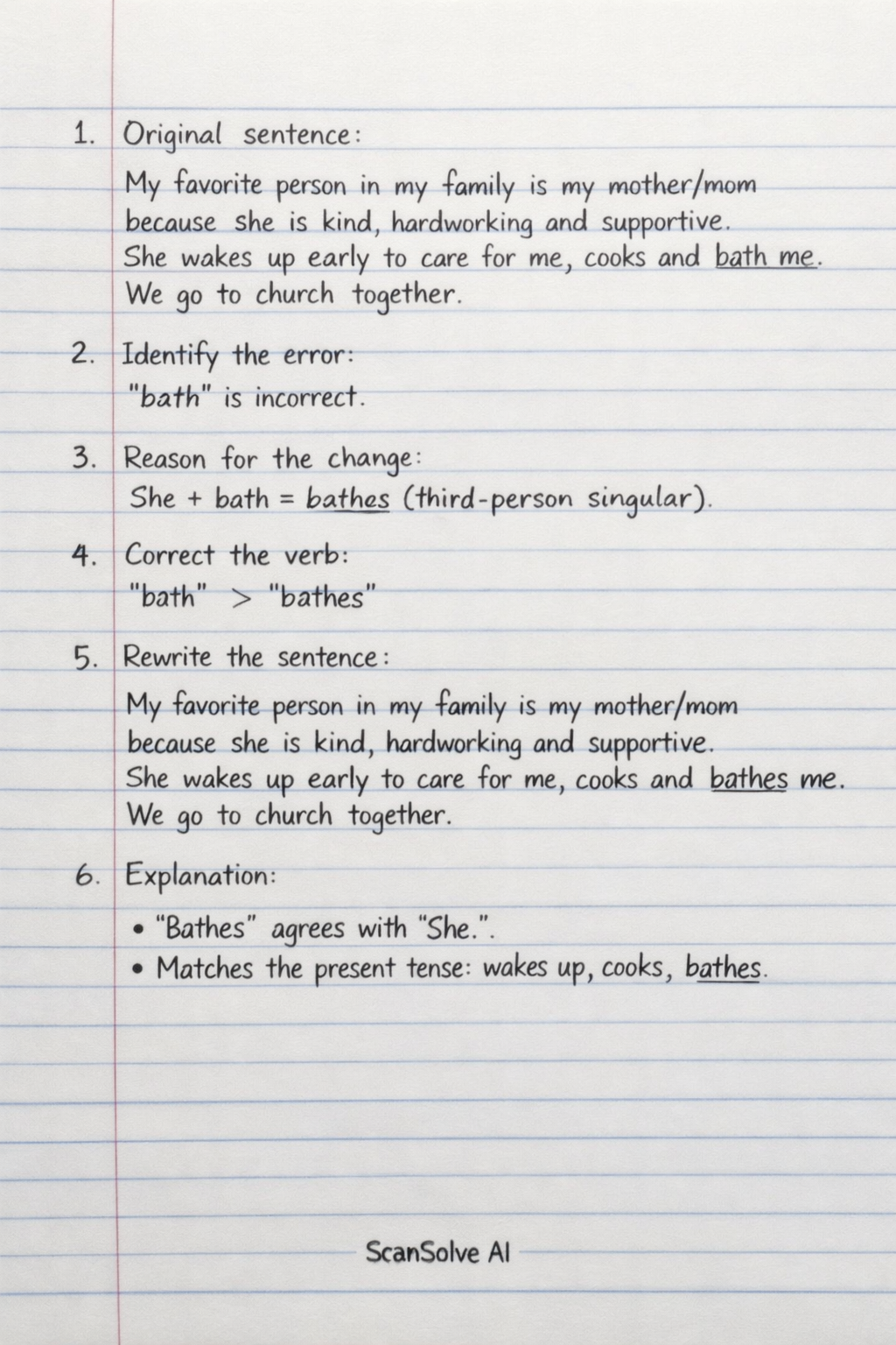 Handwritten step-by-step solution preview