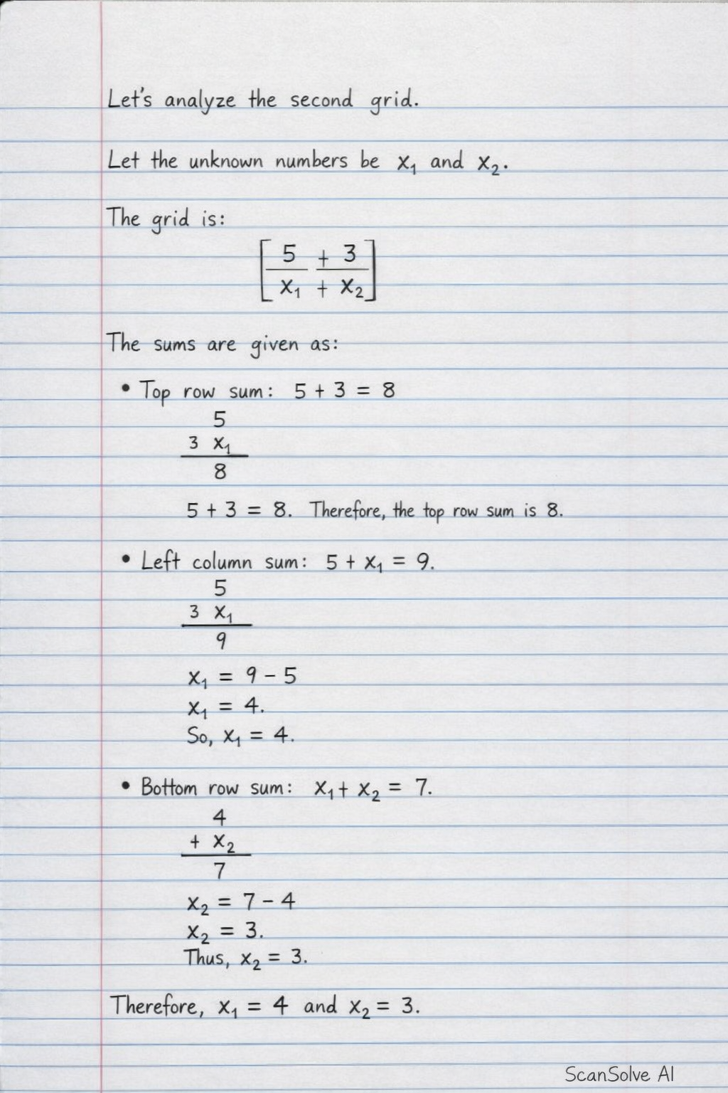 Handwritten step-by-step solution preview