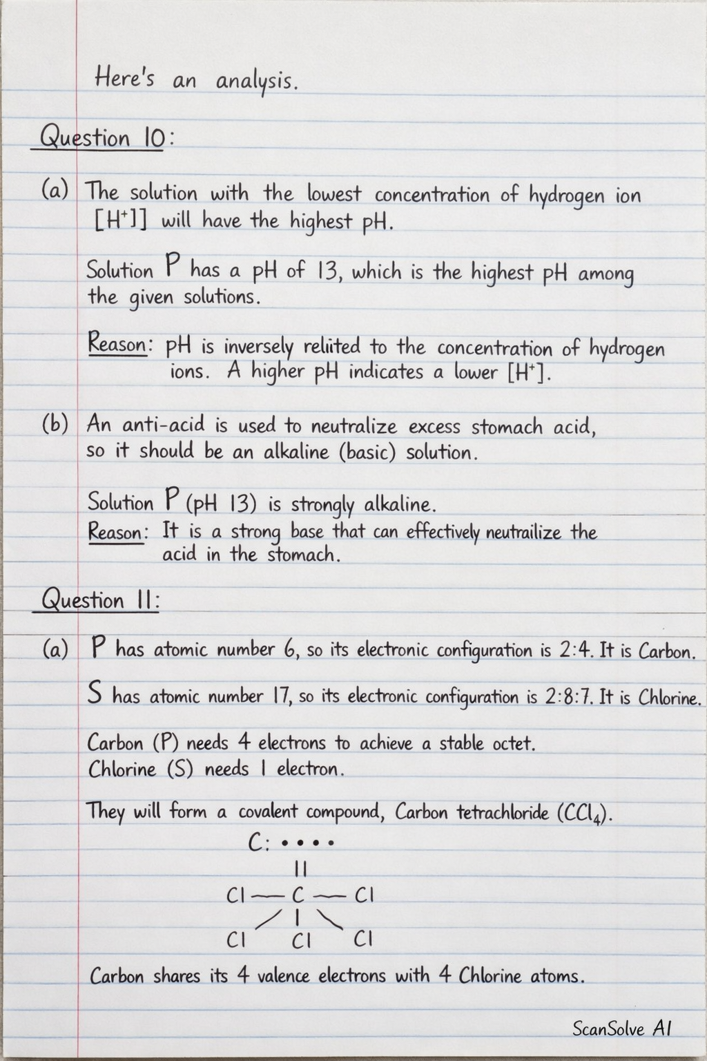 Handwritten step-by-step solution preview