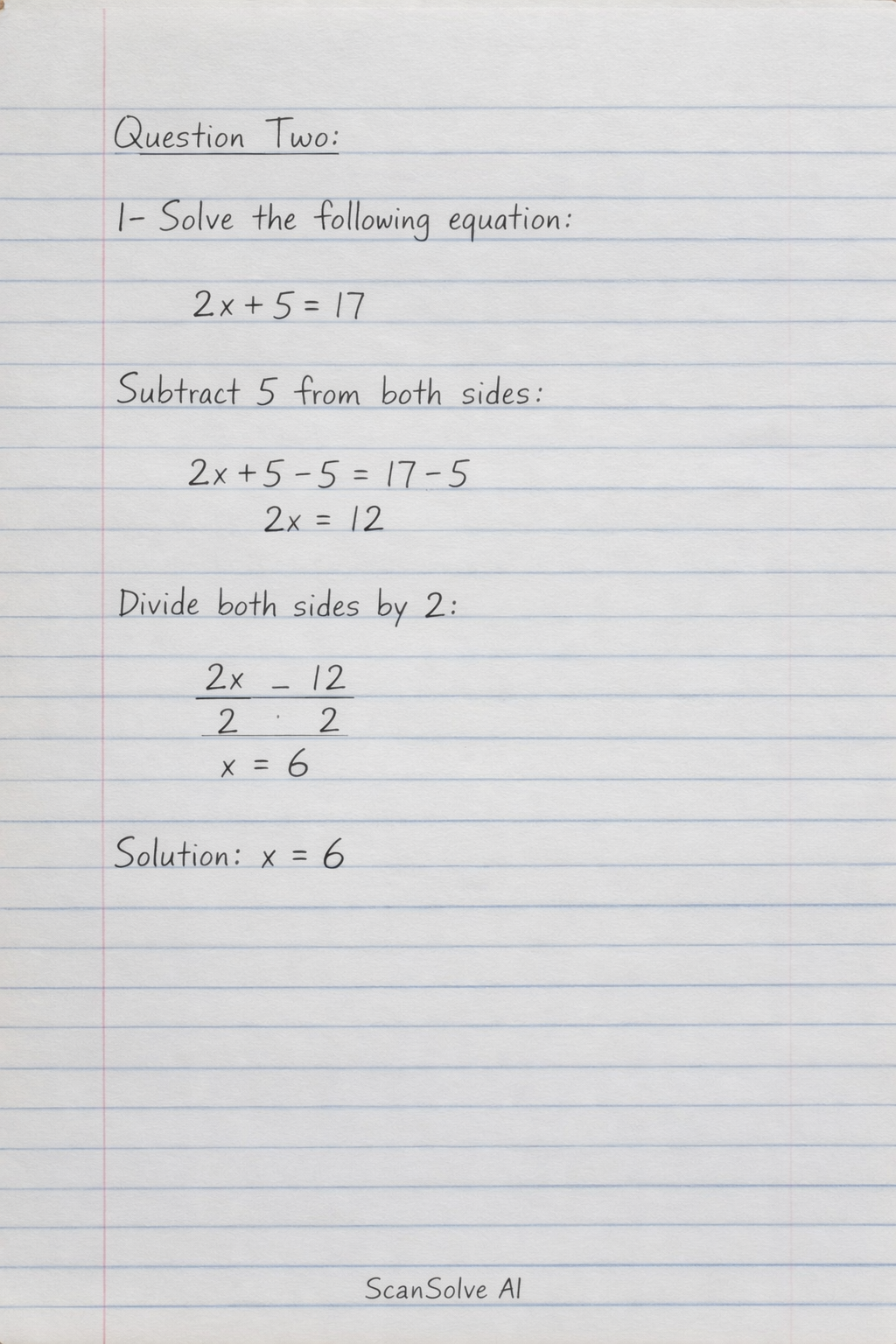 Handwritten step-by-step solution preview