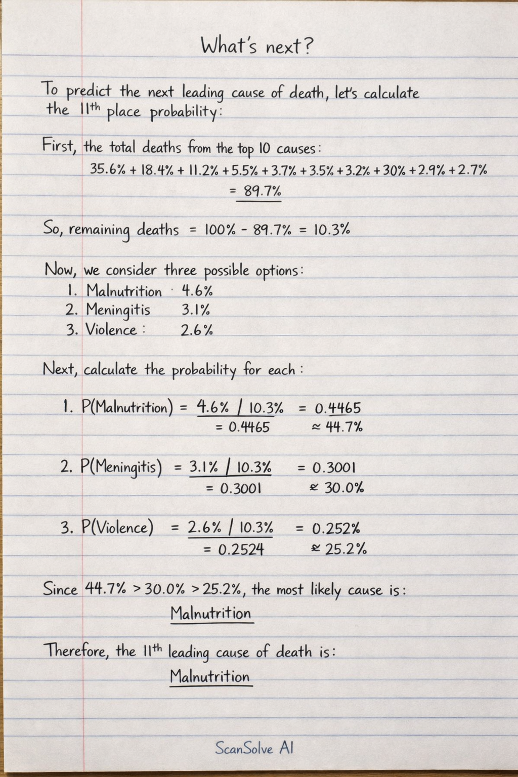 Handwritten step-by-step solution preview