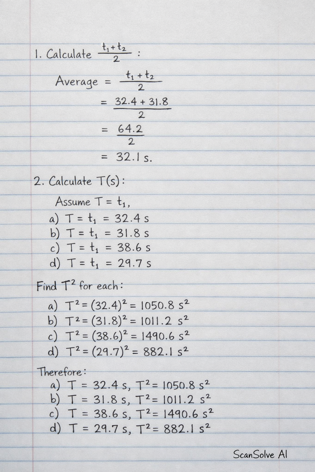 Handwritten step-by-step solution preview