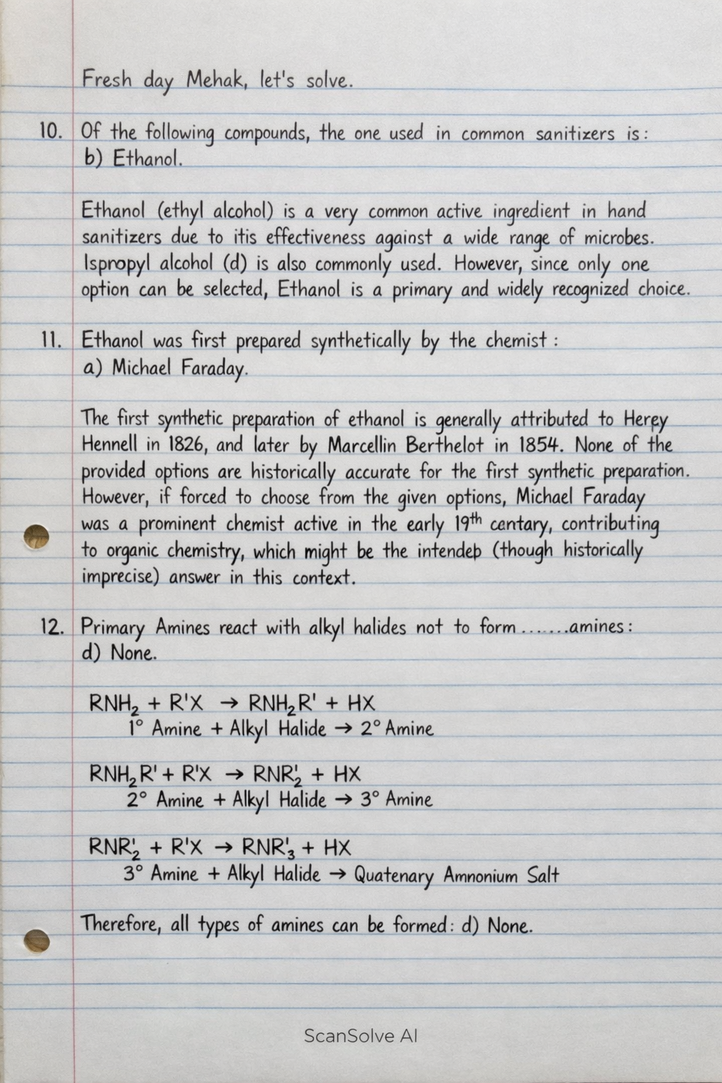 Handwritten step-by-step solution preview