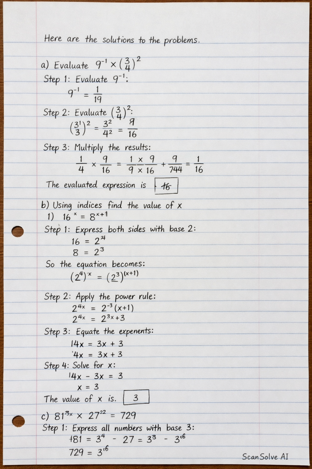 Handwritten step-by-step solution preview