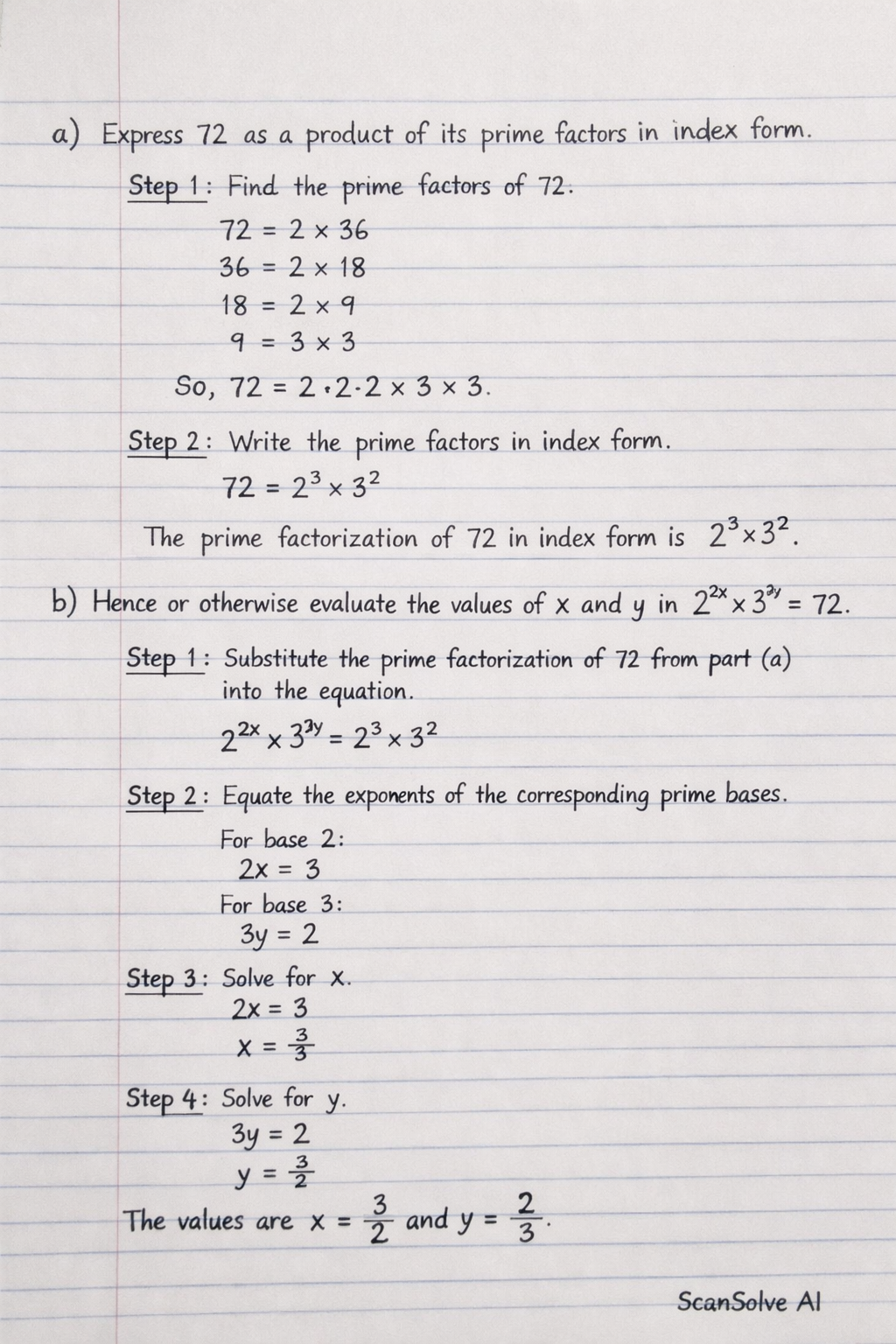 Handwritten step-by-step solution preview