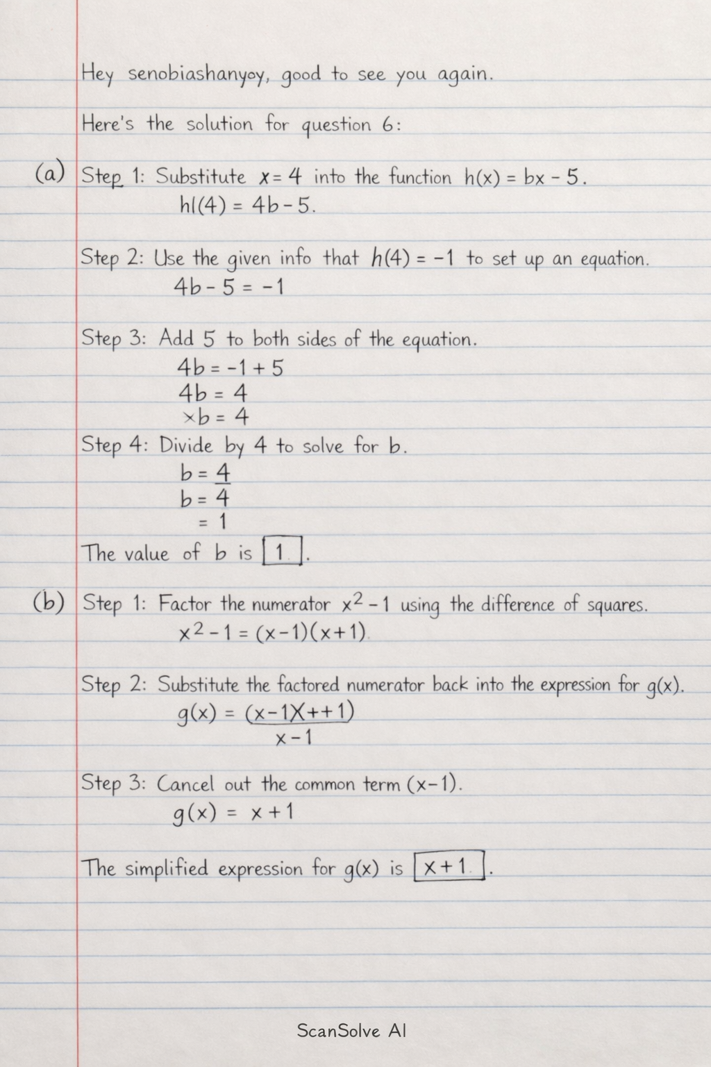 Handwritten step-by-step solution preview