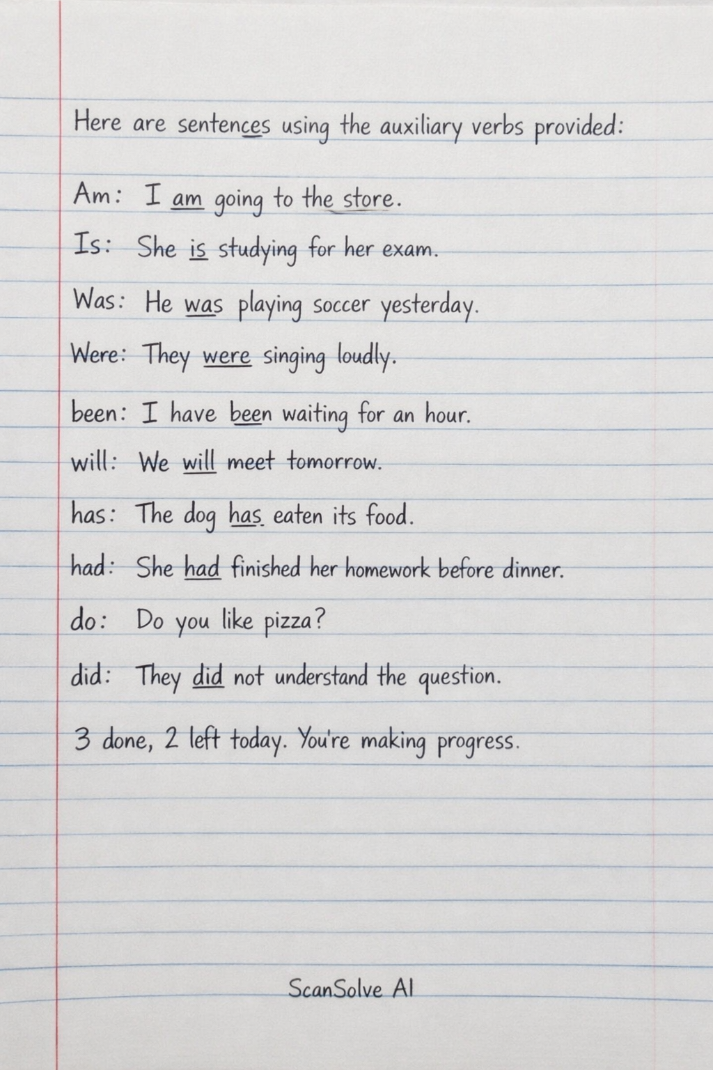 Handwritten step-by-step solution preview