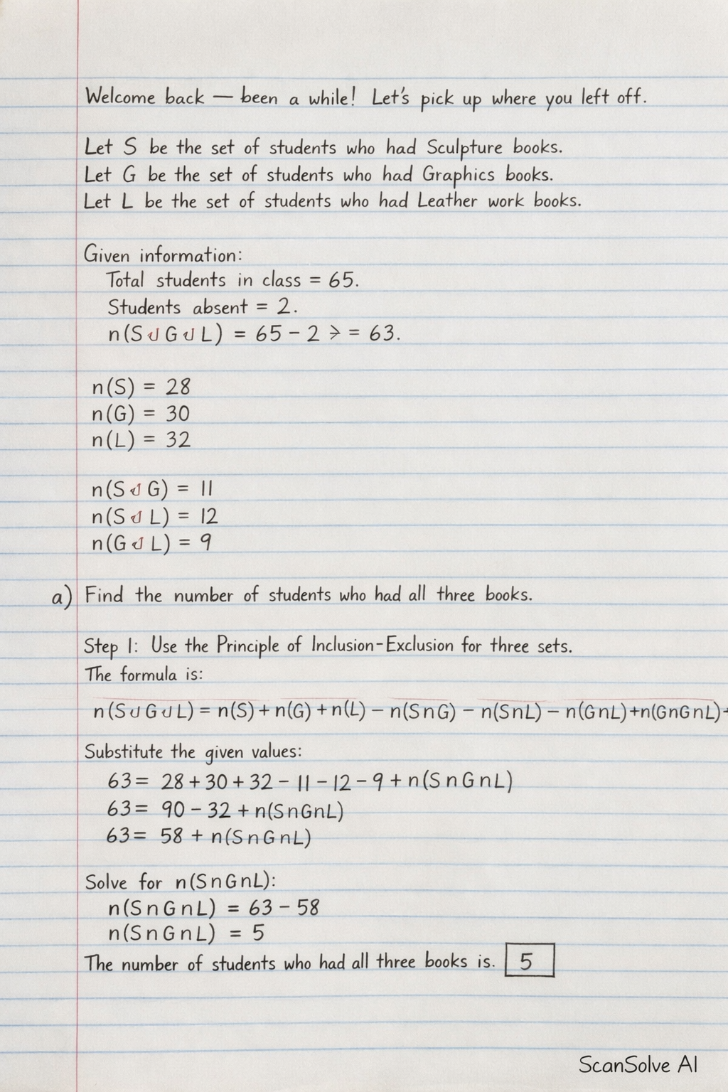 Handwritten step-by-step solution preview
