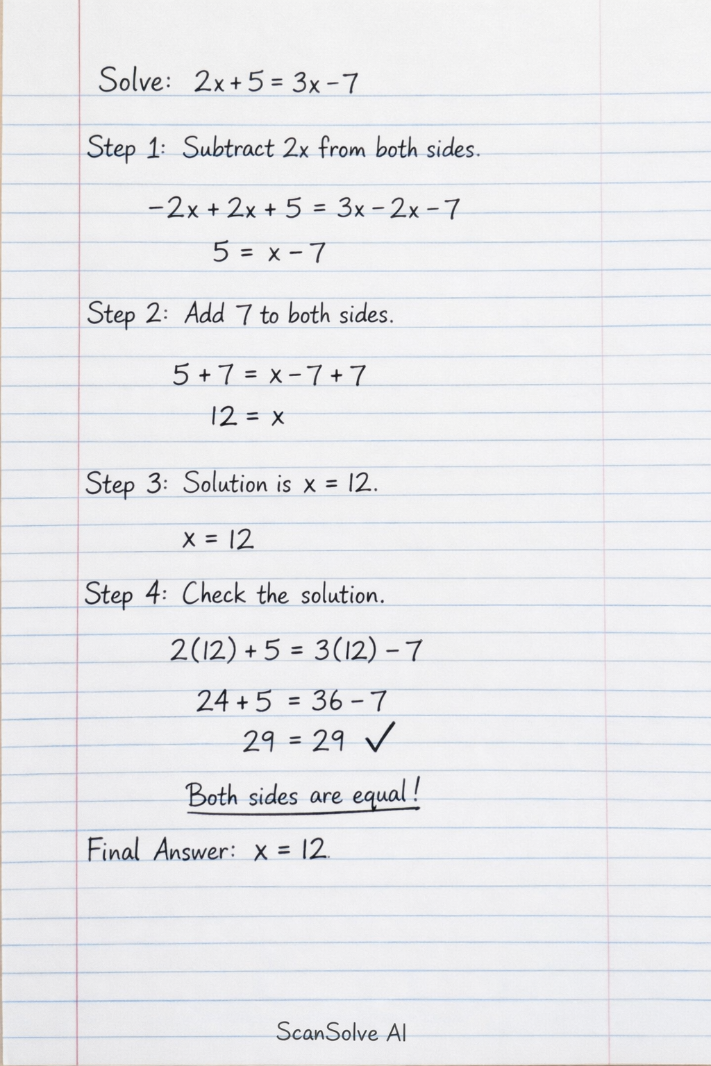 Handwritten step-by-step solution preview