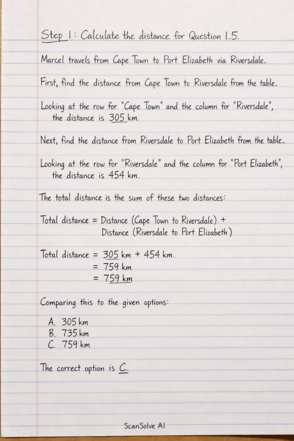 Handwritten step-by-step solution preview