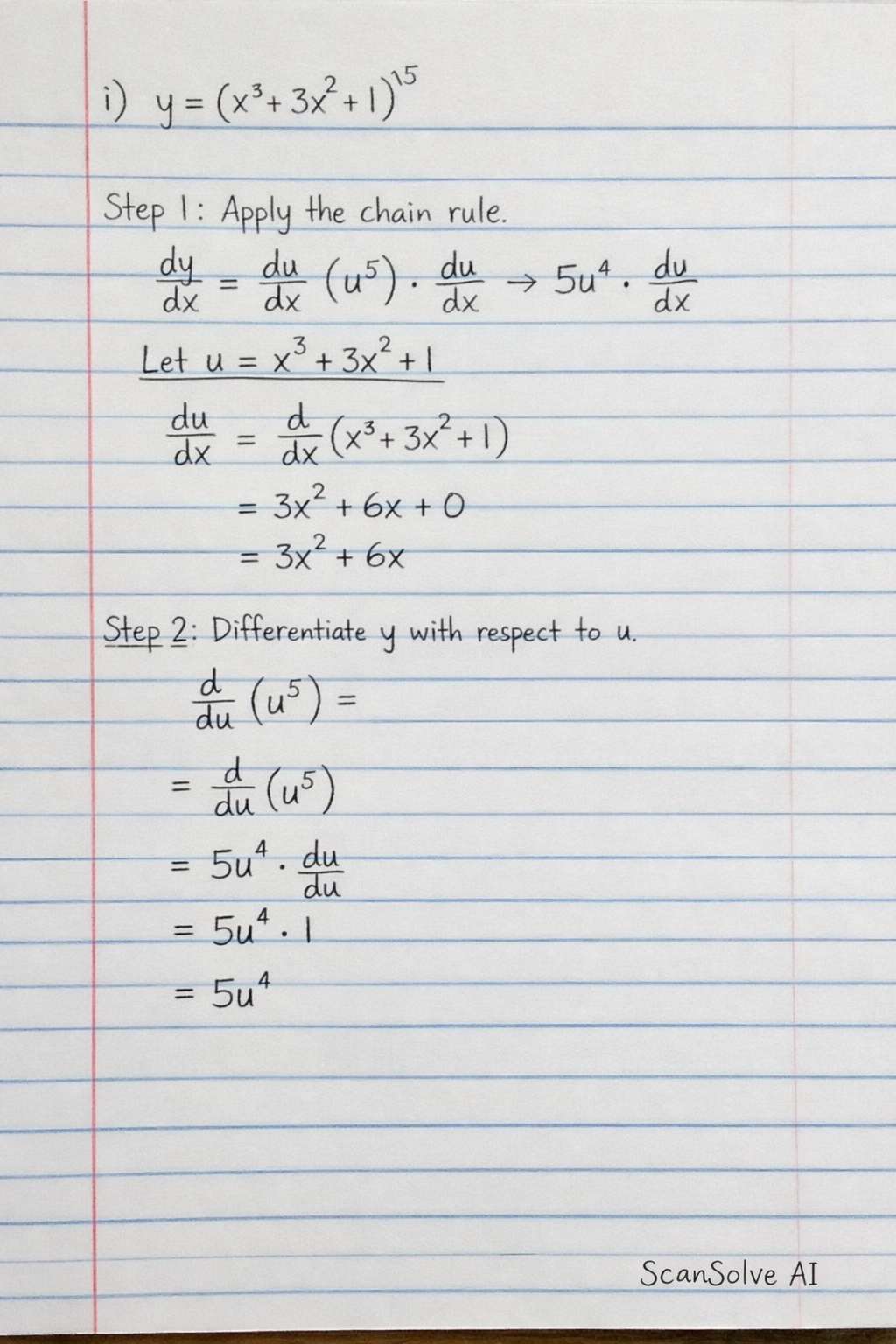 Handwritten step-by-step solution preview