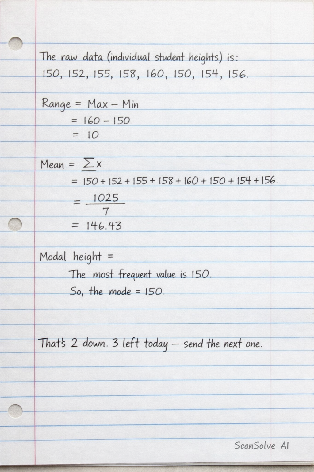 Handwritten step-by-step solution preview