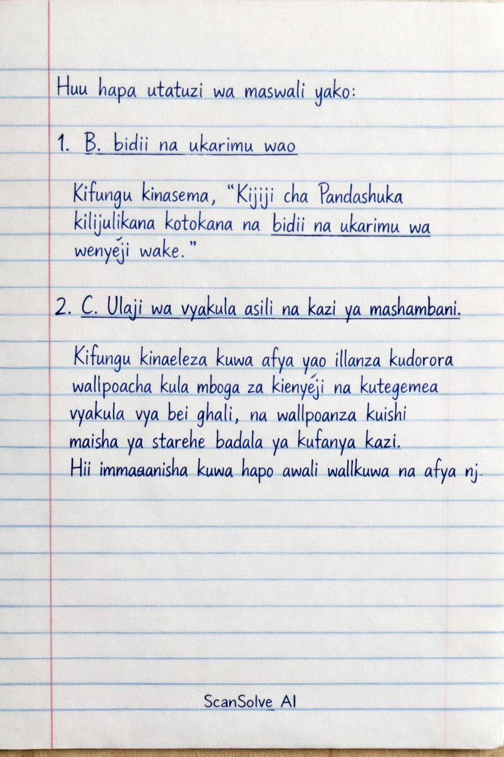 Handwritten step-by-step solution preview