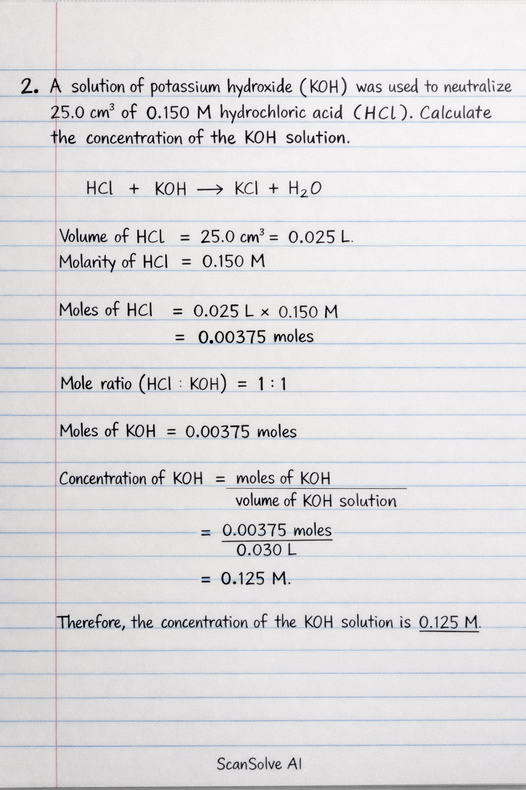 Handwritten step-by-step solution preview