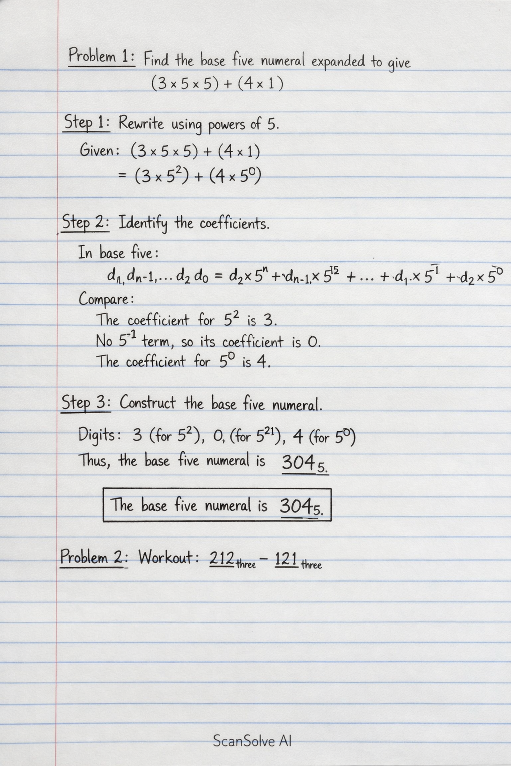 Handwritten step-by-step solution preview