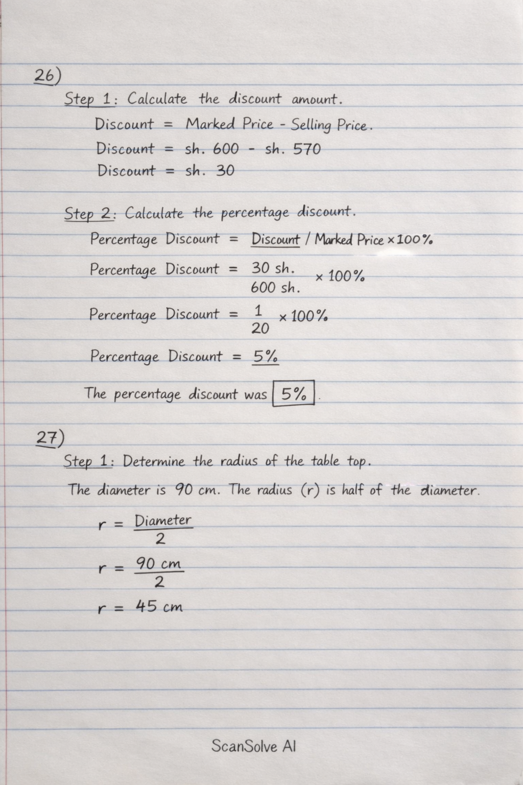 Handwritten step-by-step solution preview