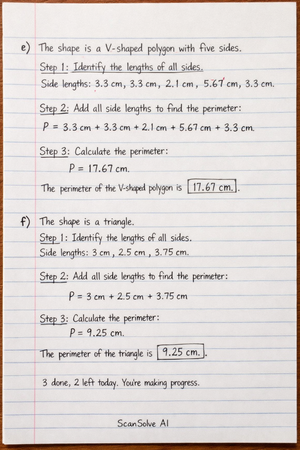 Handwritten step-by-step solution preview