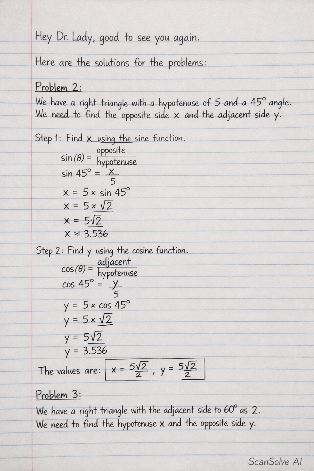 Handwritten step-by-step solution preview