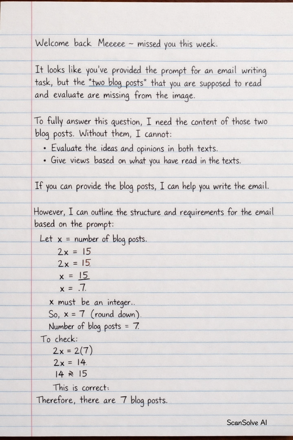 Handwritten step-by-step solution preview