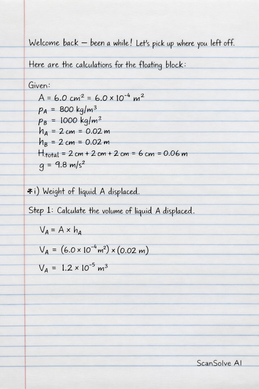 Handwritten step-by-step solution preview