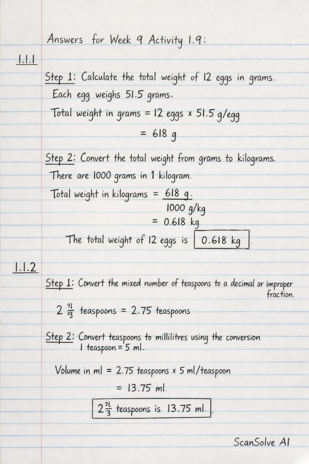 Handwritten step-by-step solution preview
